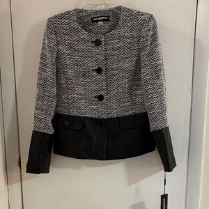 Karl Lagerfeld Monochrome Patterned Blazer
